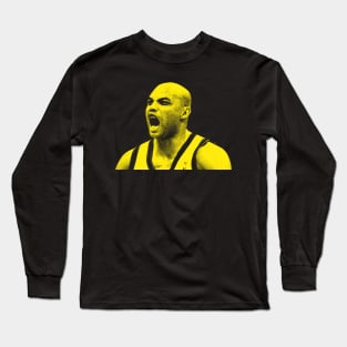 Charles Barkley New Sketch Retro Long Sleeve T-Shirt